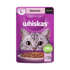 Whiskas Somonlu Yetişkin Kedi Yaş Maması 28X85 gr