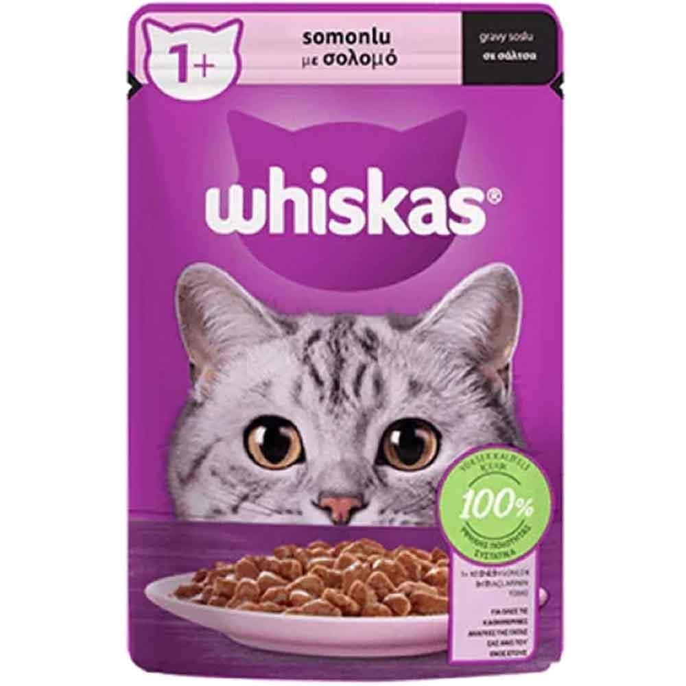 Whiskas Somonlu Yetişkin Kedi Yaş Maması 85 gr