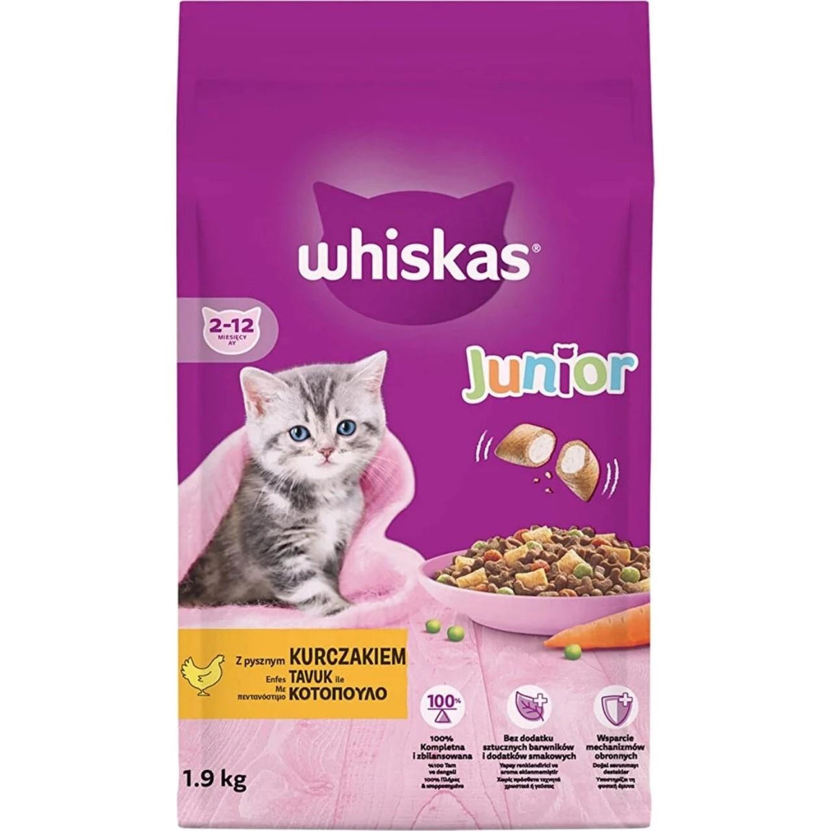 Whiskas Tavuklu Yavru Kedi Kuru Maması 1,9 kg