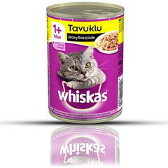 Whiskas Tavuklu Yetişkin Kedi Konserve Yaş Maması 12X400 gr