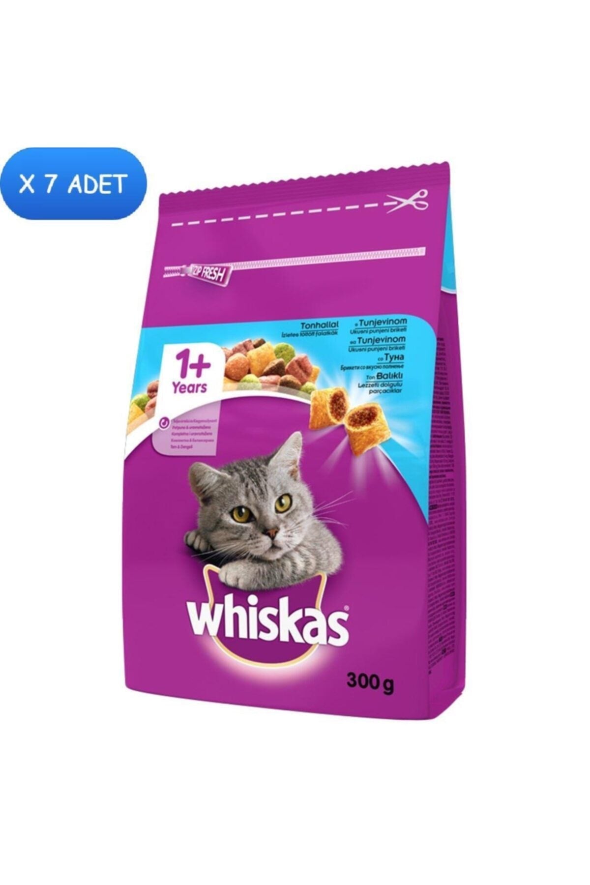 Whiskas Ton Balıklı Yetişkin Kedi Kuru Maması 7X300 gr