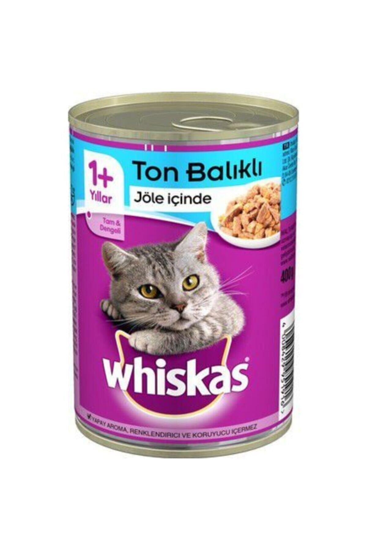 Whiskas Ton Balıklı Yetişkin Kedi Konserve Yaş Maması 24X400 gr - Pet Keys