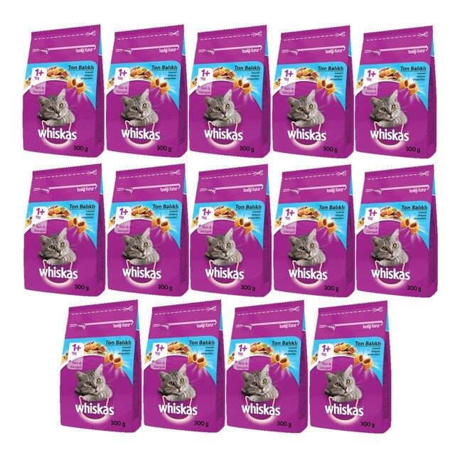 Whiskas Ton Balıklı Yetişkin Kedi Kuru Maması 14X300 gr