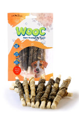 Wooc Balık Derisi Sargılı Sütlü Stick Köpek Ödül Maması 80 gr